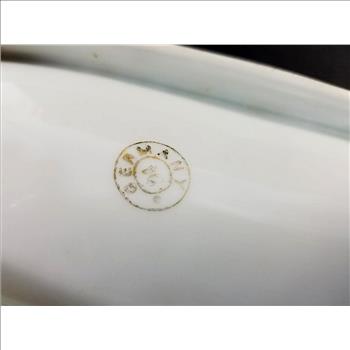 VTG Hand Painted German Porcelain Serving Oval Dish