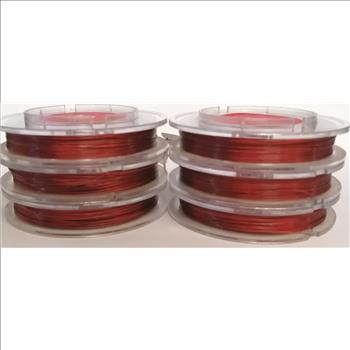 BEADING WIRE - 42X7 GAUGE TIGER TAIL WIRE FOR BEADING 100 METER PER SPOOL - 6 SPOOLS