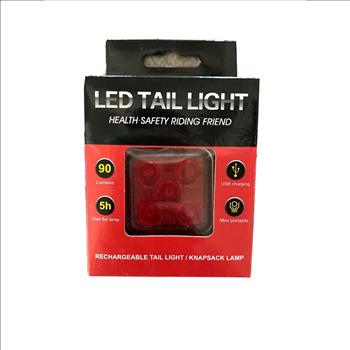 LED Tail Light Rechargeable Knapsack Lamp