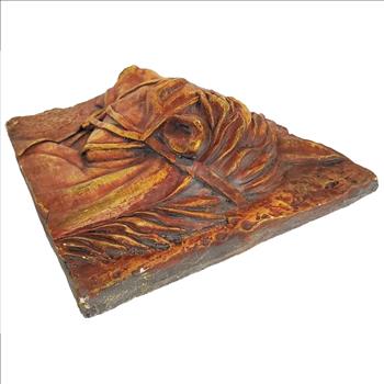 Vintage USA 3D Heavy Ceramic Horse Head Wall Plaque 10