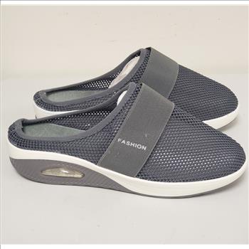 Women's Fashion Gray Mesh Breathable Slip-On Shoes Sz 9-US, Made in China