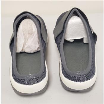 Women's Fashion Gray Mesh Breathable Slip-On Shoes Sz 9-US, Made in China