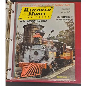 Set of 7 Vintage Railroad Model Craftsman Magazines 1969 Issues GC