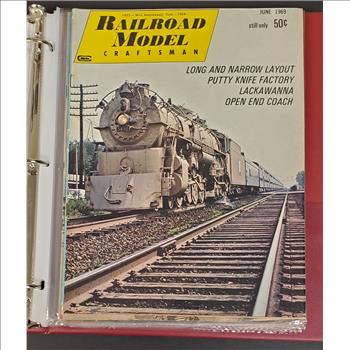 Set of 7 Vintage Railroad Model Craftsman Magazines 1969 Issues GC