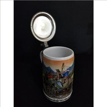 VTG German Beer Stein With Lid