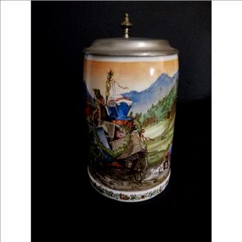 VTG German Beer Stein With Lid