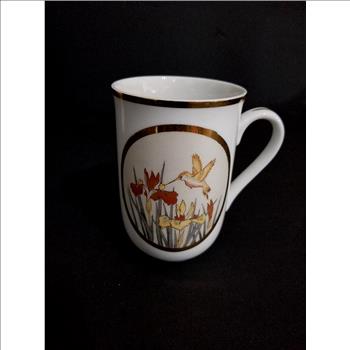 Vintage Original Chokin Art  24K Gold Porcelain Coffee Mug