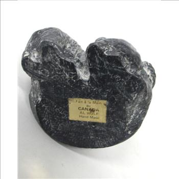 Vintage Wolf Original Inuit Sculpture