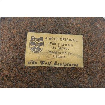 VTG A Wolf Original Sculpture of a Ram - Made in Canada