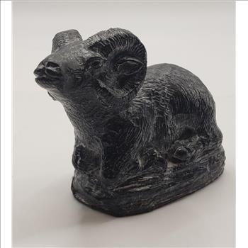 VTG A Wolf Original Sculpture of a Ram - Made in Canada