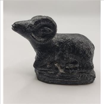 VTG A Wolf Original Sculpture of a Ram - Made in Canada