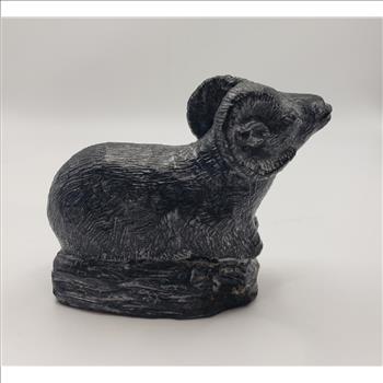 VTG A Wolf Original Sculpture of a Ram - Made in Canada