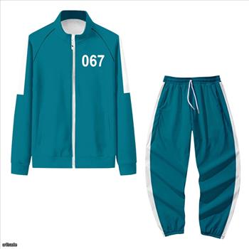 Squid Game Cosplay Costumes 067 Jacket And Pants Outfit Size M