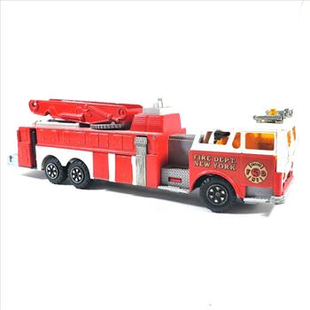 Vintage Die Cast 1:47 France Majorette Fire Dept Truck For Parts