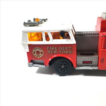 Vintage Die Cast 1:47 France Majorette Fire Dept Truck For Parts