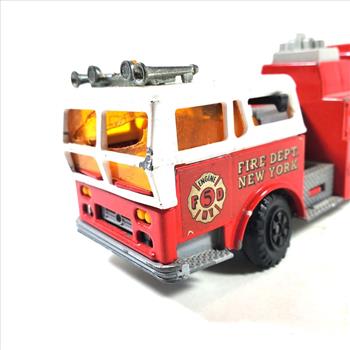 Vintage Die Cast 1:47 France Majorette Fire Dept Truck For Parts