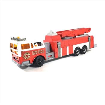 Vintage Die Cast 1:47 France Majorette Fire Dept Truck For Parts