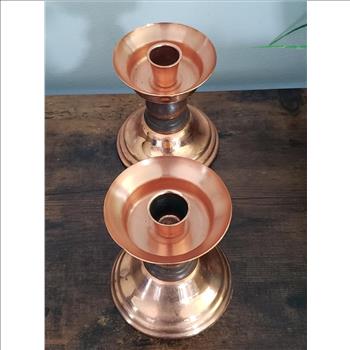 VTG Coppercraft Guild Copper Candle Holder - Set of 2