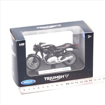 Welly 1:18 Triumph Thruxton 1200 Cafe Racer Bike Motorcycle Diecast Model Toy