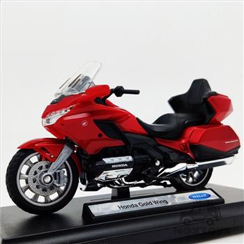 Welly 1:18 2020 Honda Gold Wing Travel Edition Red Diecast Model Bike