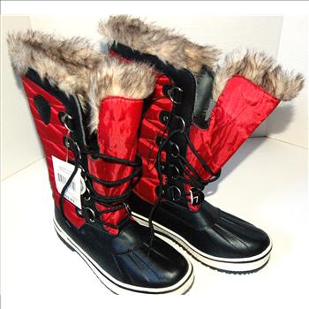 Women's Crystal Boots Red Size 7