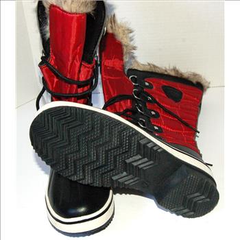 Women's Crystal Boots Red Size 7