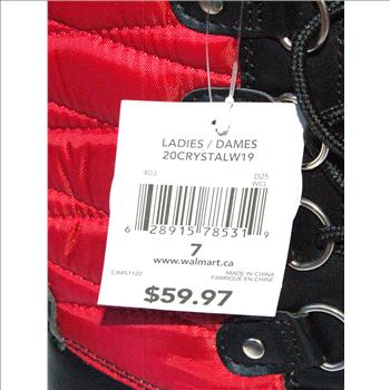 Women's Crystal Boots Red Size 7