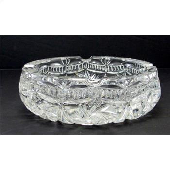 Vintage Pinwheel Crystal Ashtray- Circa 1960's