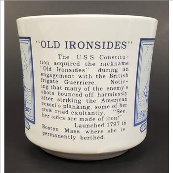Vintage Old Ironside USS Constitution Ceramic Coffee Mug