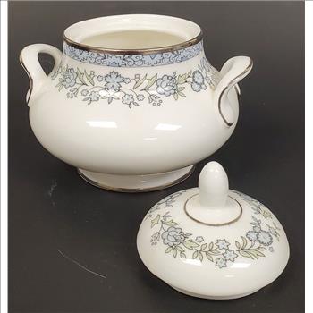 Vintage Royal Doulton Stamford H5040 Fine Bone China Double Handle Sugar Bowl
