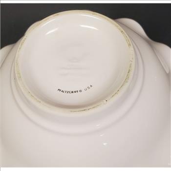 Vintage Pfaltzgraff USA Ruffled Edges Ceramic Candy Dish