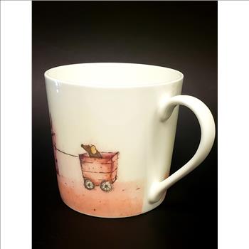 Vintage Rose of England Dog's Taxi Service Fine Bone China Coffee Mug, United Kingdom