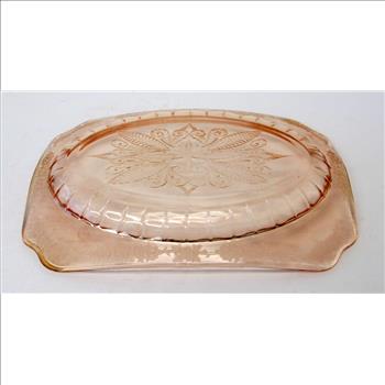 Vintage Pink Depression Glass Serving Dish