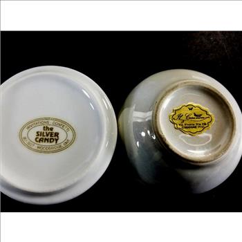 2 Vintage Porcelain Trinket Boxes With Lids