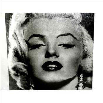 Marilyn Monroe Stretched Canvas Black & White Portrait