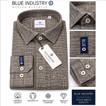Men's Shirt Sz Large By Blue Industry