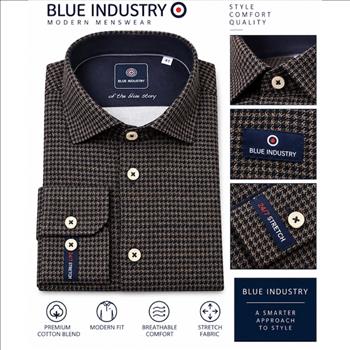 Men's Shirt Sz Medium By Blue Industry