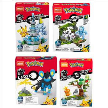4 - MEGA CONSTRUX - POKEMON - BUILD IT SETS - 400PCS