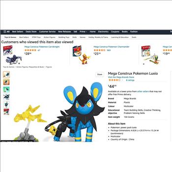 4 - MEGA CONSTRUX - POKEMON - BUILD IT SETS - 400PCS