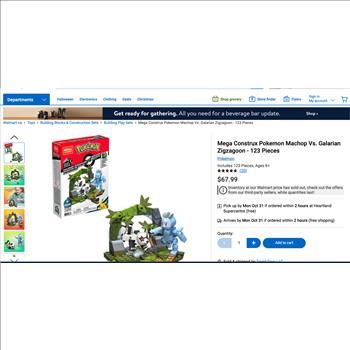 4 - MEGA CONSTRUX - POKEMON - BUILD IT SETS - 400PCS