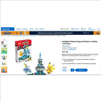 4 - MEGA CONSTRUX - POKEMON - BUILD IT SETS - 400PCS