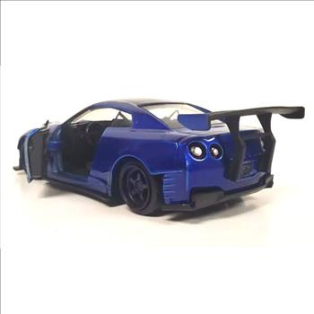 Jada Toys 2009 Nissan GTR R35 Die Cast Car 1:32 Blue Fast & Furious