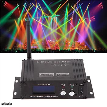 LCD Light Controller DMX 512 Wireless Transmitter Receiver Stage 2 in1 Repeater
