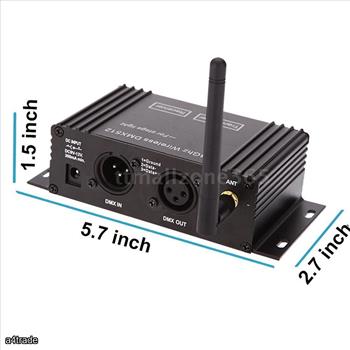 LCD Light Controller DMX 512 Wireless Transmitter Receiver Stage 2 in1 Repeater