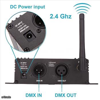 LCD Light Controller DMX 512 Wireless Transmitter Receiver Stage 2 in1 Repeater