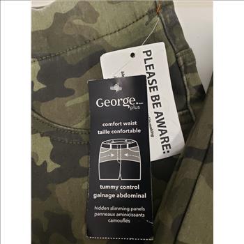 NWT George Plus Women's Camo Print Tummy Control Pull-On Jeggings Sz 3X, Bangladesh