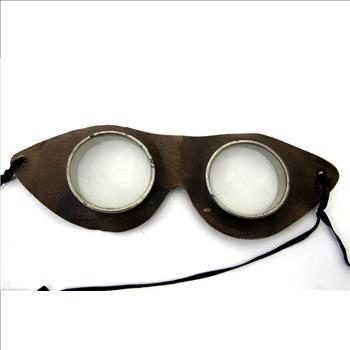 Vintage Leather Aviator Goggles