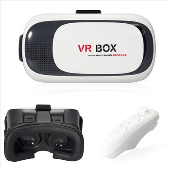 Virtual Reality VR Headset VR BOX 2.0 Goggles 3D Glasses Cardboard Remote New