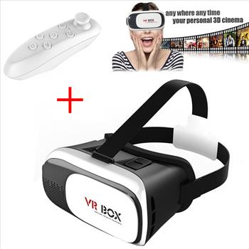 Virtual Reality VR Headset VR BOX 2.0 Goggles 3D Glasses Cardboard Remote New