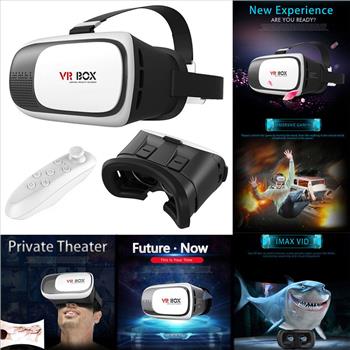 Virtual Reality VR Headset VR BOX 2.0 Goggles 3D Glasses Cardboard Remote New